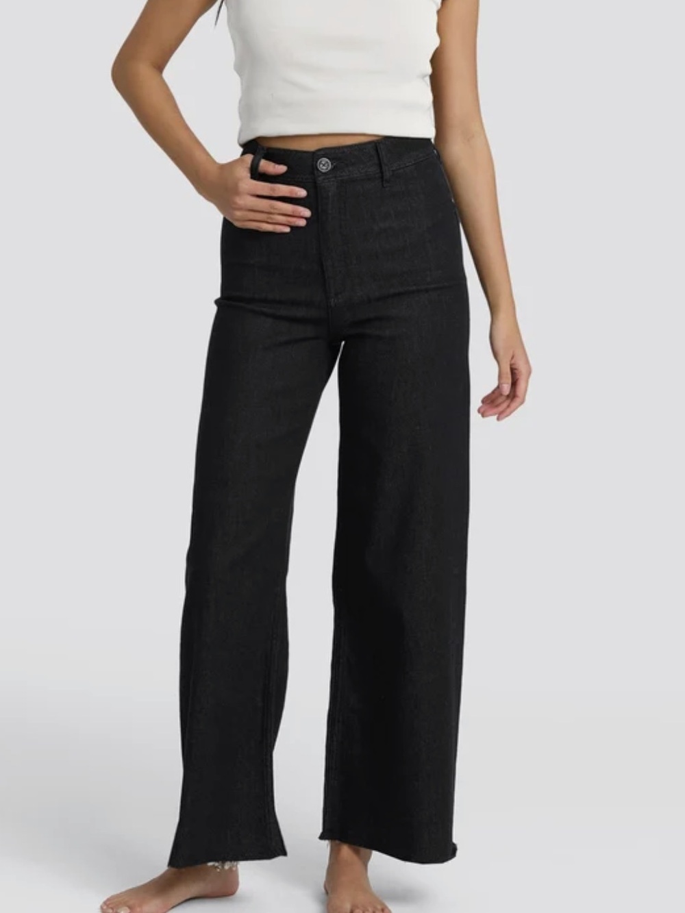 BILLABONG Free Fall High-Waist Twill Pants, Black, Size 25, NEW. NWT